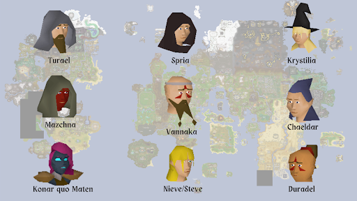 Slayer Masters Map